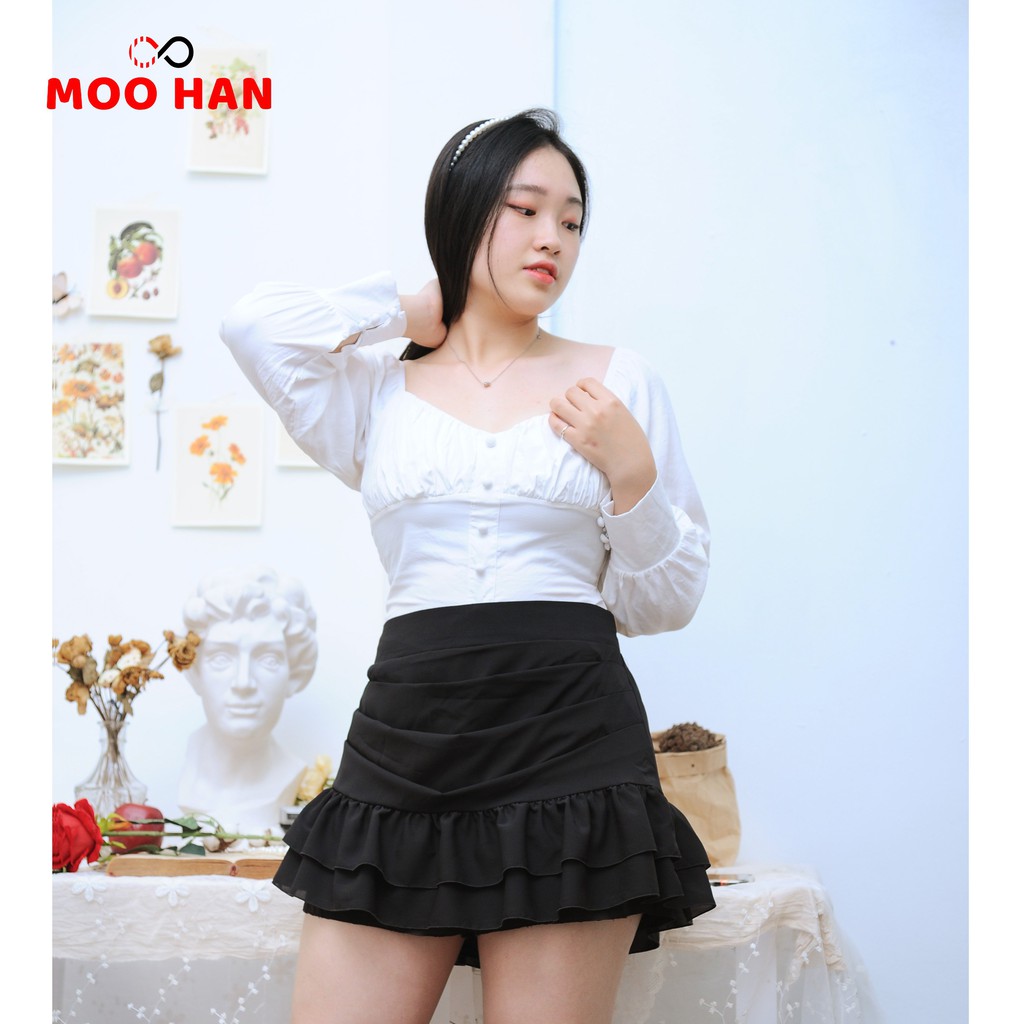 [HÀNG MỚI VỀ] CHÂN VÁY BIGSIZE BÈO NHÚN CÓ LÓT QUẦN | BigBuy360 - bigbuy360.vn