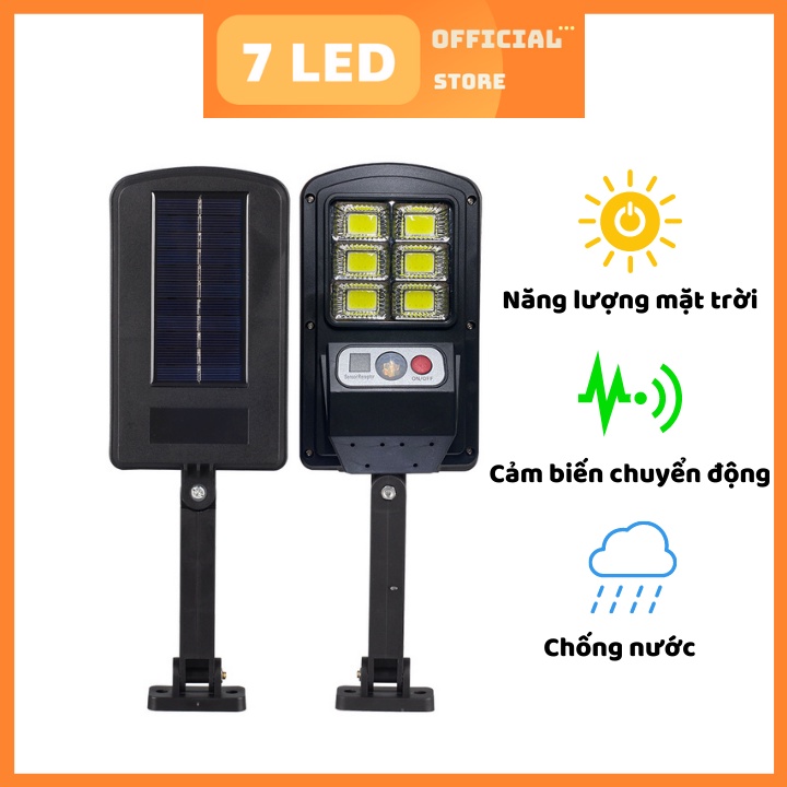 Đèn Led năng lượng mặt trời - pin tích điện - cảm biến chuyển động - 3 chế độ sáng