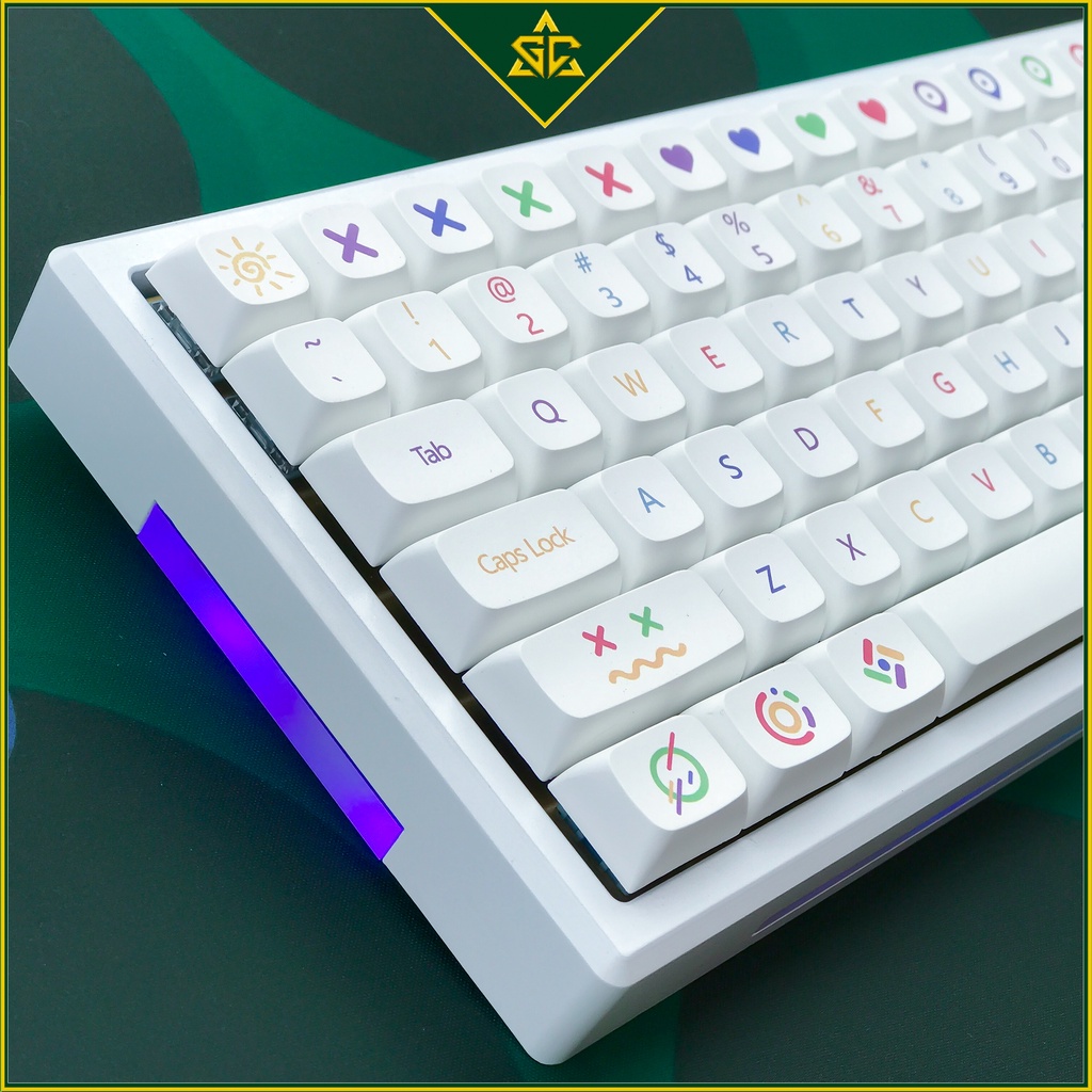 Keycap Cầu Vồng 140 nút bàn phím cơ THICK PBT XDA PROFILE