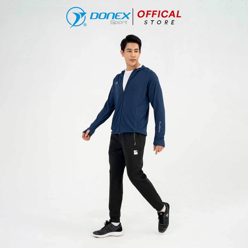 Áo Khoác Chống Nắng Nam DONEXPRO Form Classic Tích Hợp Khẩu Trang Chất Liệu Thể Thao Cool Air Chống Tia UV MDE-252
