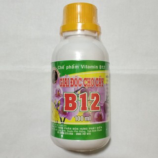 Vitamin B12 Cho Lan 100ml - Giải Độc Cho Cây Khi Bị Sốc Thuốc, Sốc Nhiệt - B12 Giúp Tái Tạo Tế Bào Mới, Phục Hồi Nhanh