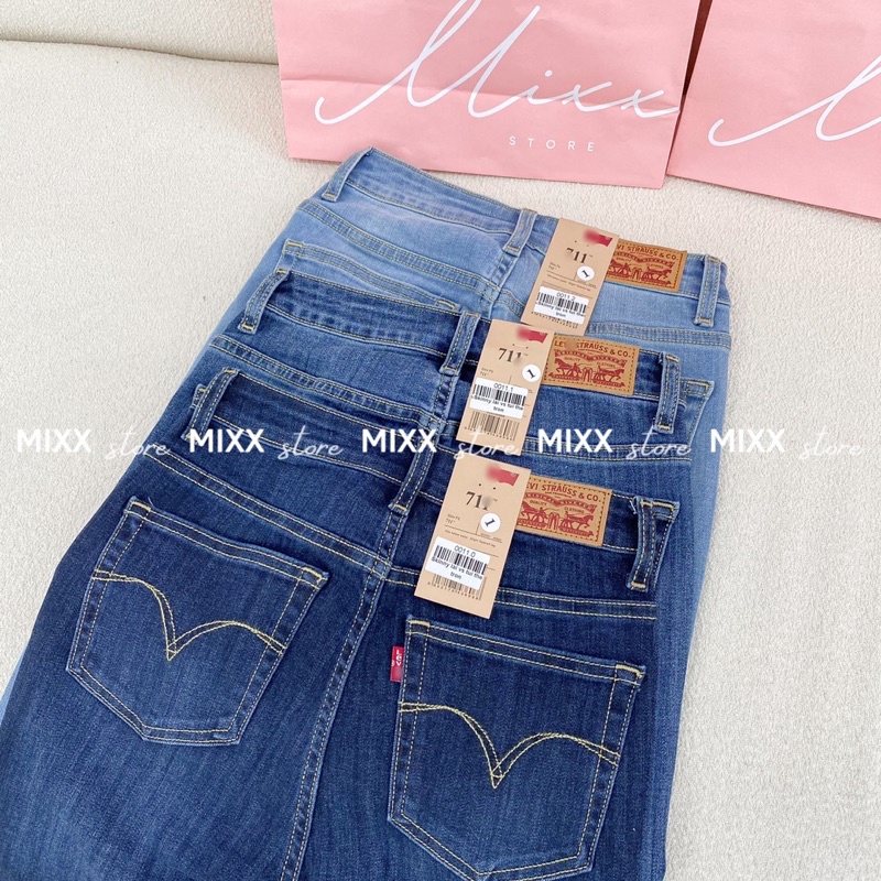 Quần Jean Nữ Skinny lưng cao lai cắt chất co giãn thoải mái phom 9 tấc chuẩn đẹp xịn