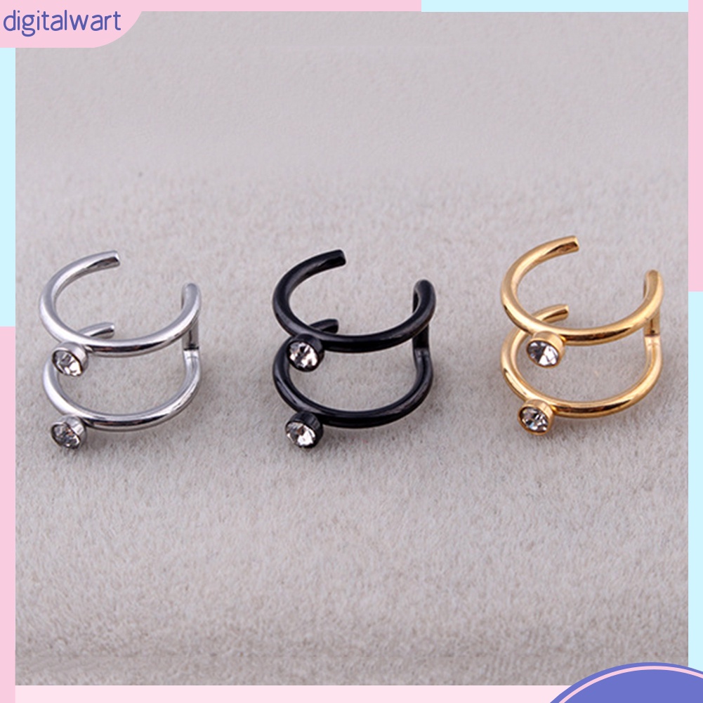 1 Khuyên kẹp vành tai đính đá thời trang nữ