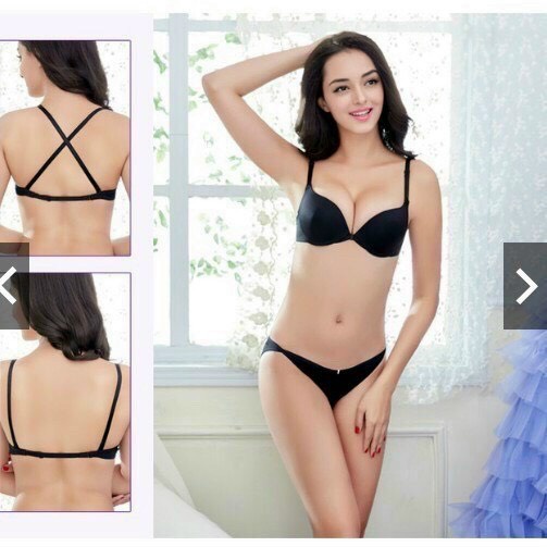 Áo Lót Cài Trước Nâng Ngực Dây Mảnh Đeo Lưng Đệm Vừa Mã 1501