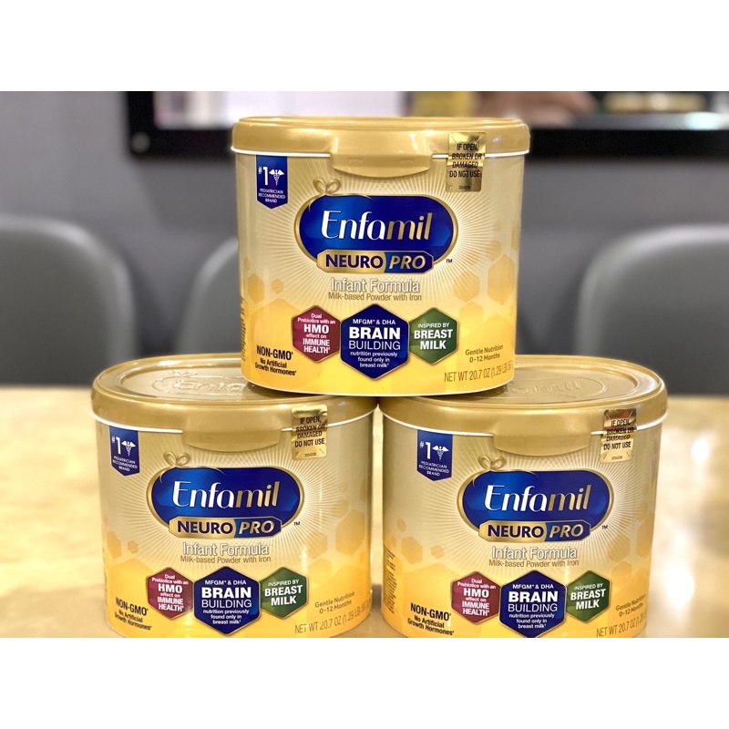 Sữa Enfamil Neuro Pro NON-GMO 204g Mỹ Chính Hãng dành cho trẻ 0-12th SALE LỖ DATE 8/23