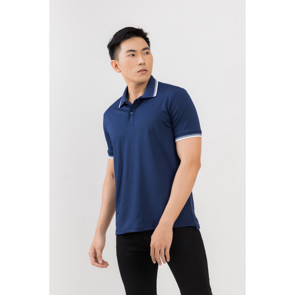 áo thun polo nam trơn chất vải cá sấu lacoste form rộng màu xanh đen, áo phông có cổ unisex hàng hiệu chính hãng otherst