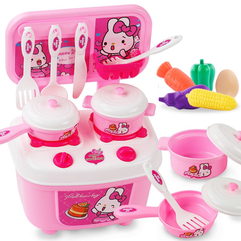 Bộ Đồ Chơi Nấu Ăn Nhà Bếp Dành Cho Trẻ Em 3-7-10 Tuổi