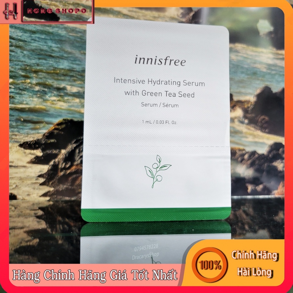 Tinh Chất Dưỡng Da innisfree Green Tea Hydrating Hyaluronic Acid Serum 1ml