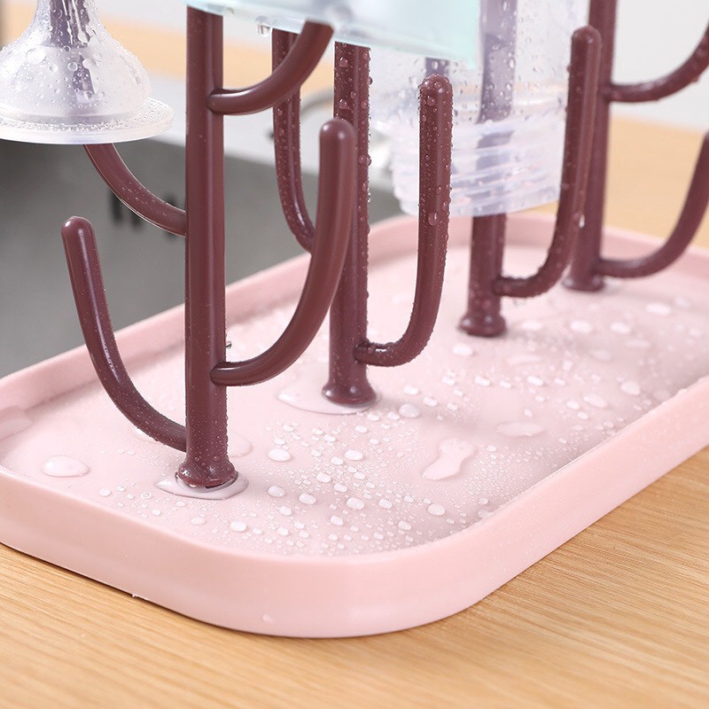 Khay úp bình, ly, cốc kiểu dáng hình cây phong cách