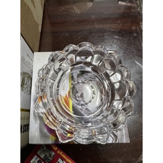 Đế nến hoa sen thủy tinh