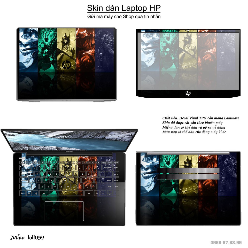 Skin dán Laptop HP in hình Liên Minh Huyền Thoại _nhiều mẫu 8 (inbox mã máy cho Shop)