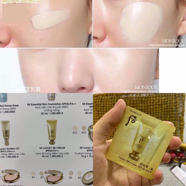 Date 2023 combo 10 gói luxury BB cream SPF 20/PA ++ | BigBuy360 - bigbuy360.vn