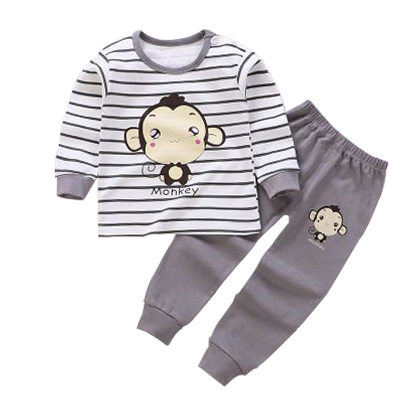 Bộ Đồ Ngủ Pijama 2 Món Họa Tiết Hoạt Hình Cho Bé