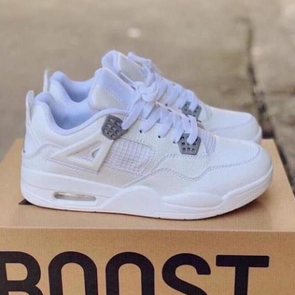 Giày air Jordan 4 màu kem Full box, Giày thể thao JD4 nam nữ siêu hot Fullboxbill+ tặng dây | BigBuy360 - bigbuy360.vn