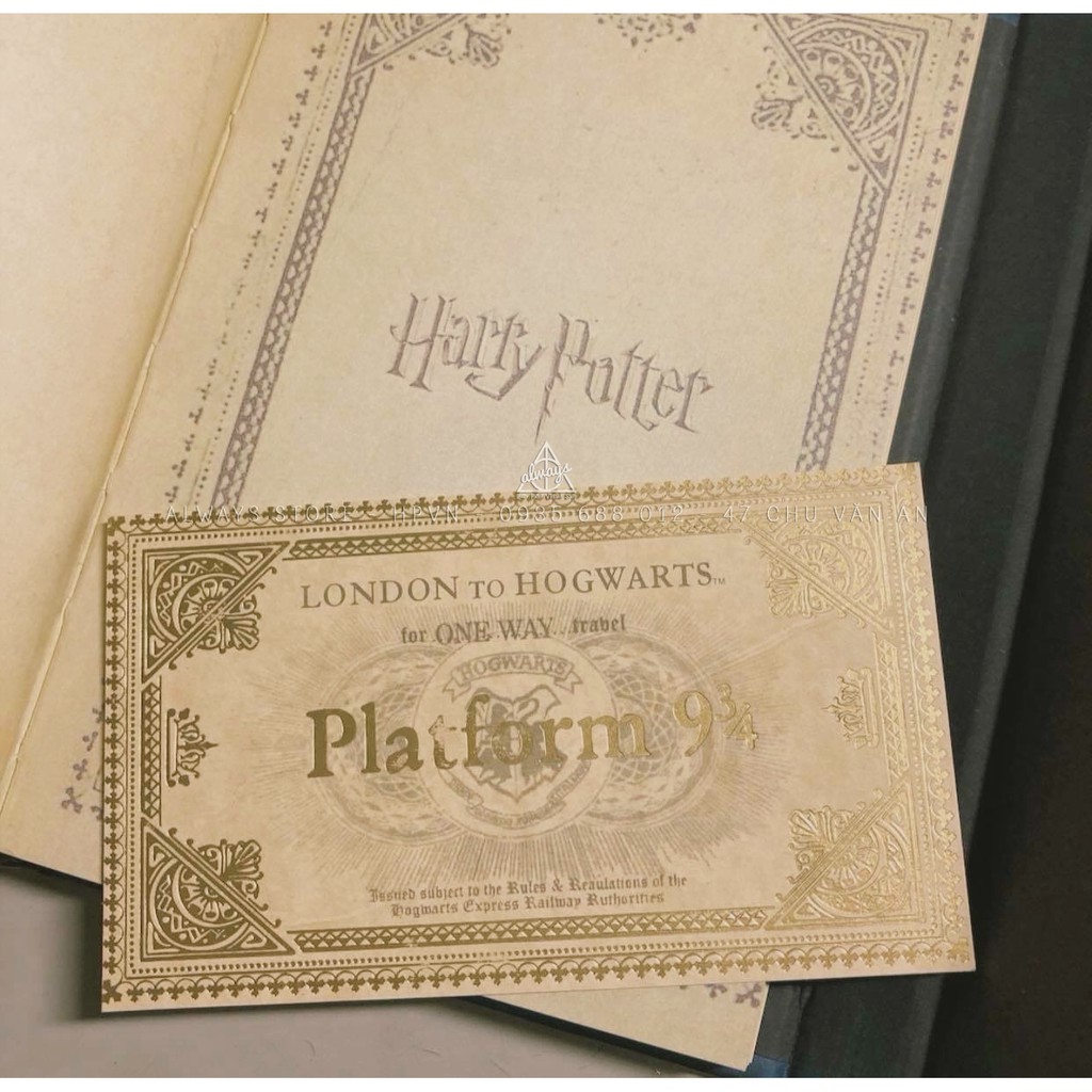 Áo choàng Harry Potter kèm vé tàu Hogwarts - Trang phục, phụ kiện hóa trang phù thủy - Chuẩn hàng ALWAYS Store