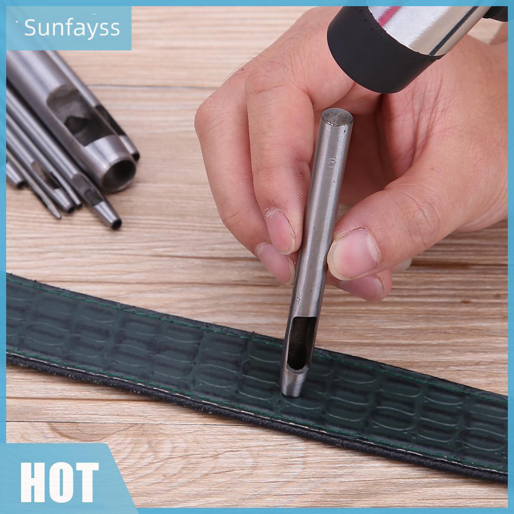 SF Bộ 10 Dụng Cụ Đục Lỗ Vải Da Thủ Công Diy Chuyên Dụng