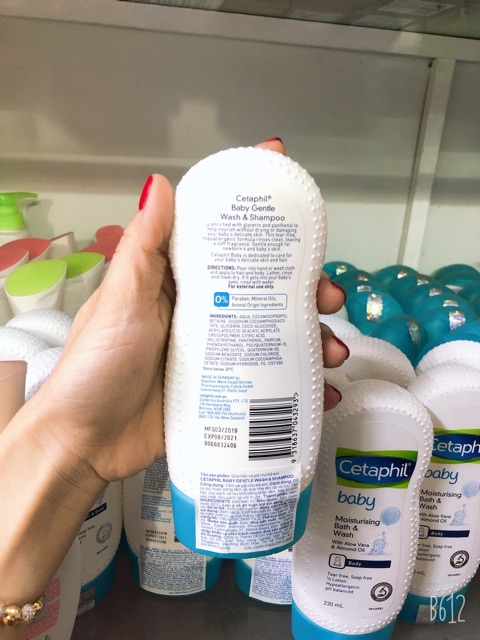 Sữa Tắm Gội Cetaphil Baby Wash and Shampoo 230ml - 400ml