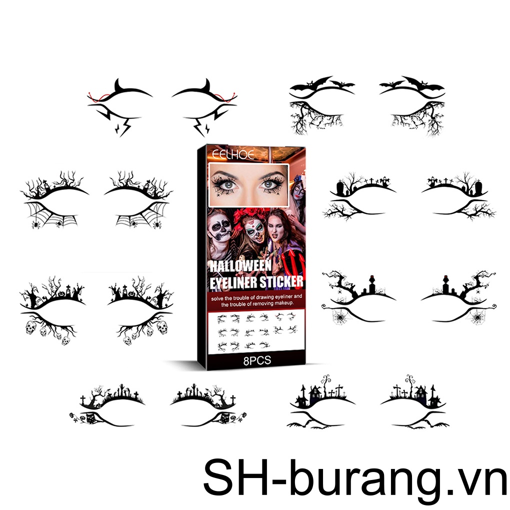 Miếng Dán Phấn Mắt Dùng Hóa Trang Tiệc Halloween Dành Cho Nữ