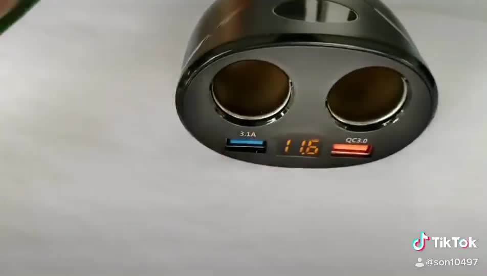 Bộ Chia Tẩu Sạc Oto Không Dây - Chia 2 Nguồn Tẩu 1 Cổng Sạc 3.1A Và 1 Cổng Sạc Nhanh QC3.0 VERSION 2 | BigBuy360 - bigbuy360.vn