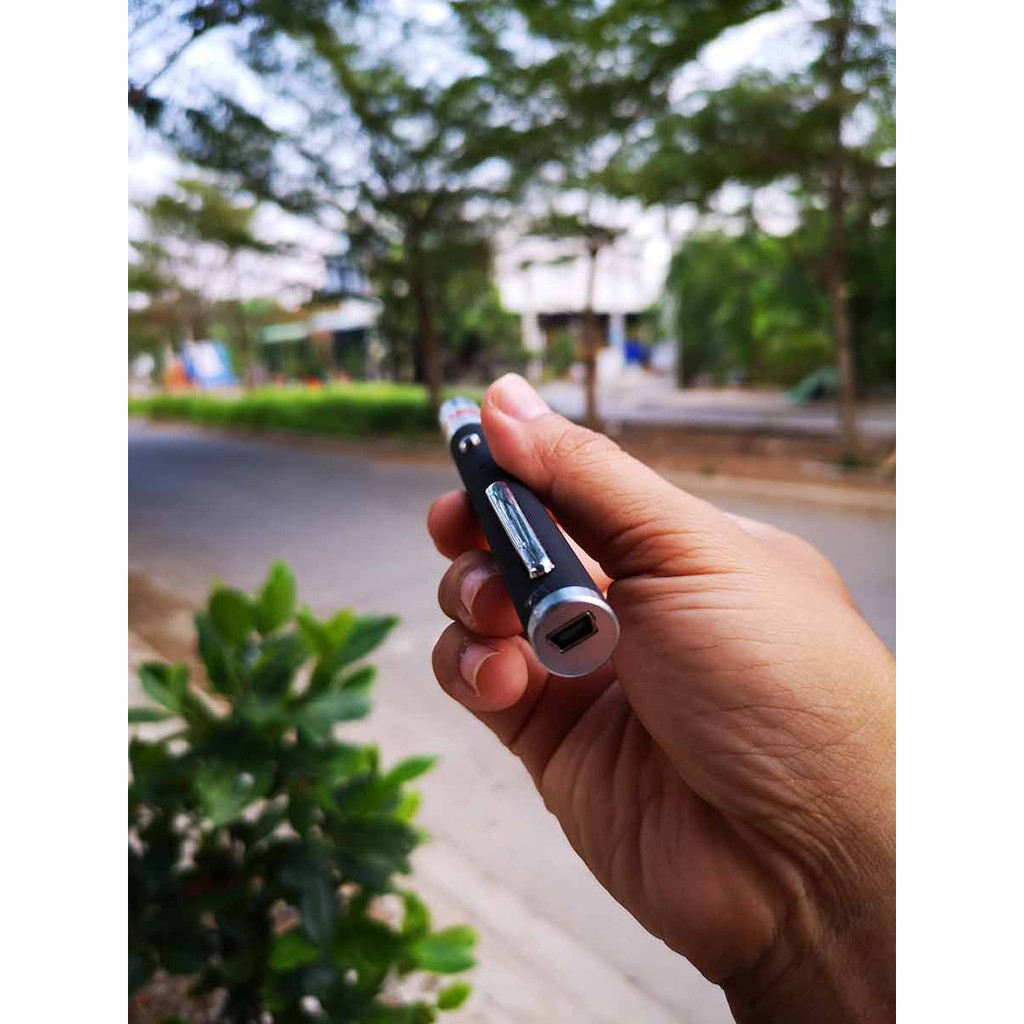 Bút Laze Công Trình Tia Xanh Lá Sạc USB