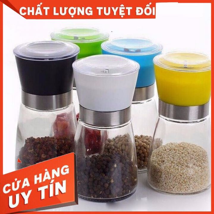 Xay tiêu thủy tinh, xay tiêu cầm tay tiện dụng