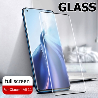 Dành Cho Xiaomi Mi 11 / 11 Ultra / 10 / Note 10 Pro Cong Edge Full Cover Kính Cường Lực Bảo Vệ Màn Hình Phim