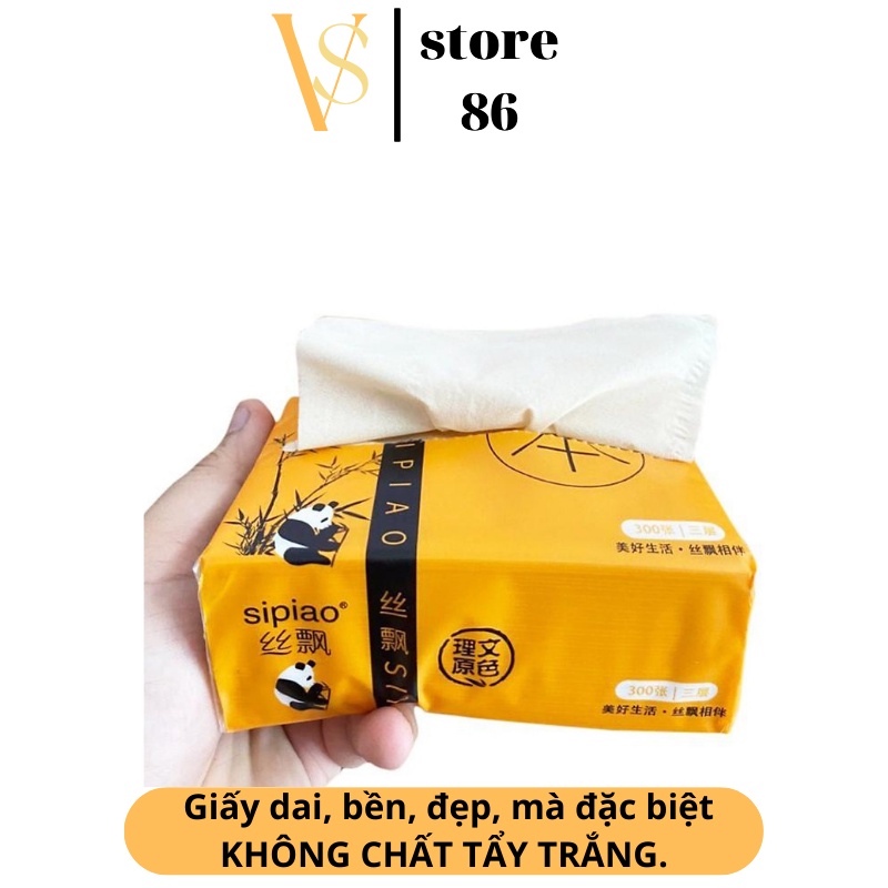 Giấy gấu trúc loại 1, thùng giấy ăn gấu trúc 30 gói