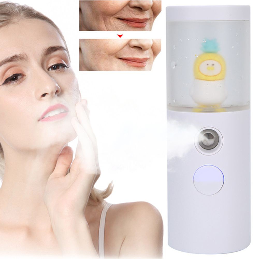 [Hàng mới về] Máy phun sương tạo độ ẩm cho da mặt cổng cắm sạc USB tiện lợi