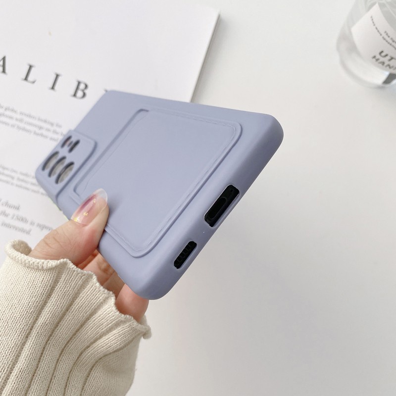 Ốp điện thoại Koosuk cho Samsung Galaxy A72 A52 A32 A12 M12 A42 4G 5G bằng silicon có ví mềm mại