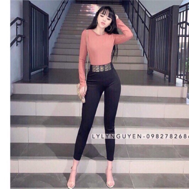 Quần legging cạp siêu cao chữ ép nhiệt cao cấp | BigBuy360 - bigbuy360.vn