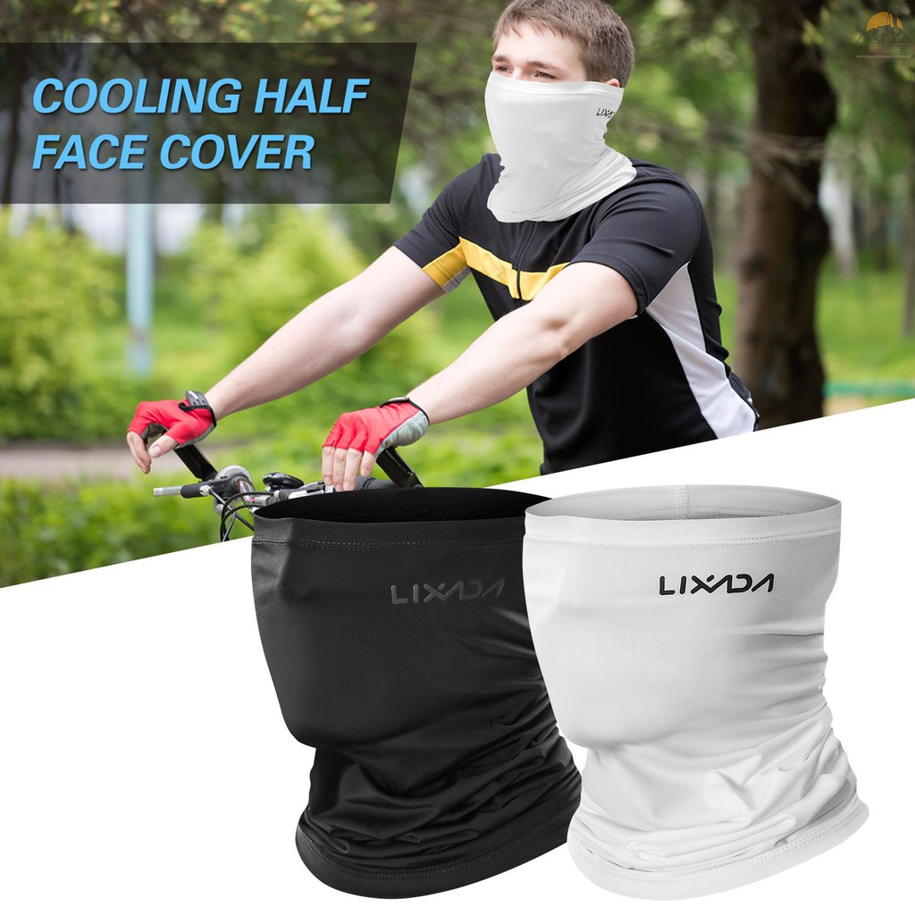 Khăn đa năng Lixada vải lụa lạnh che nửa mặt giữ ấm cổ chống nắng khi chạy xe đạp/leo núi/chạy bộ/đi xe máy