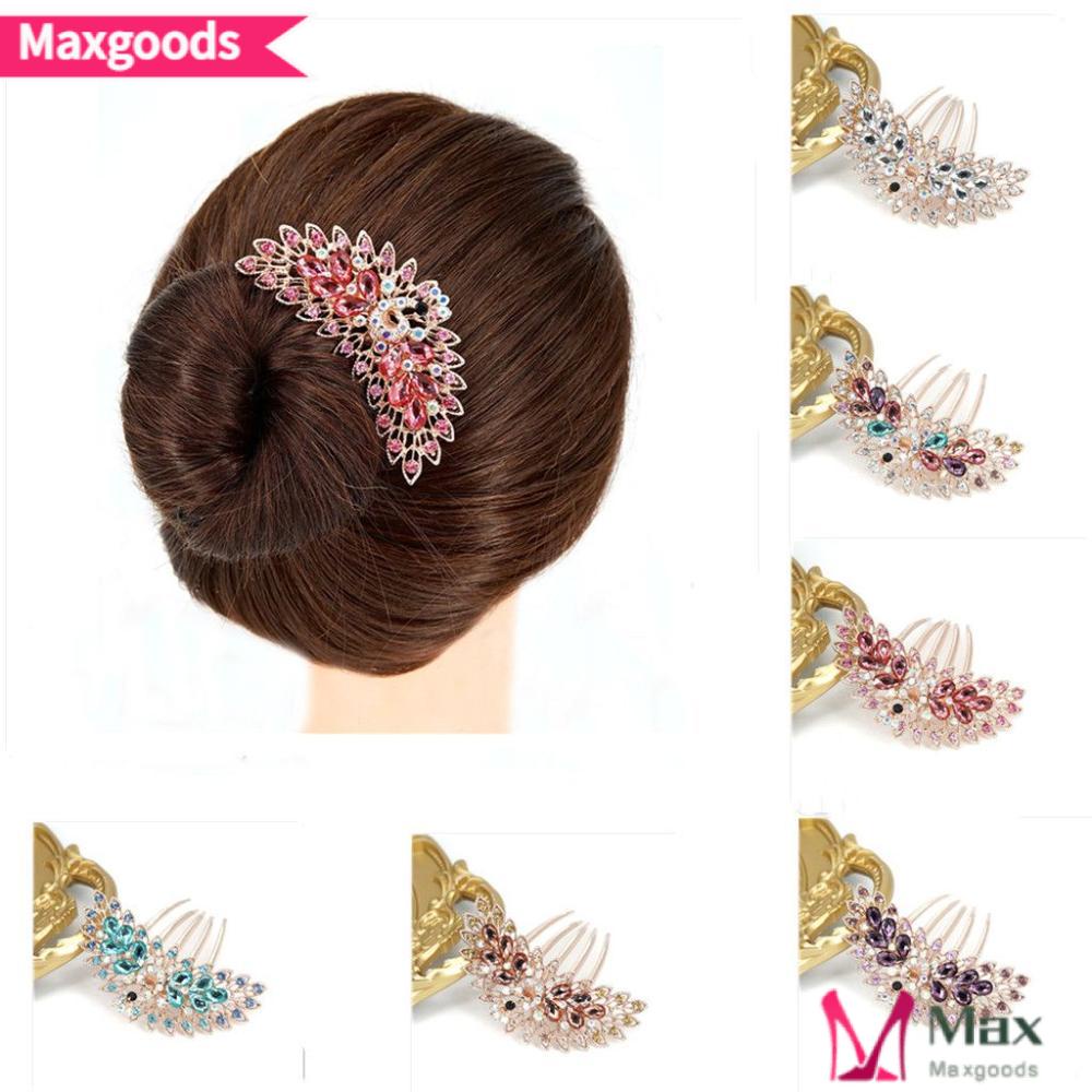 Lược Cài Tóc Cô Dâu Đính Đá Sang Trọng