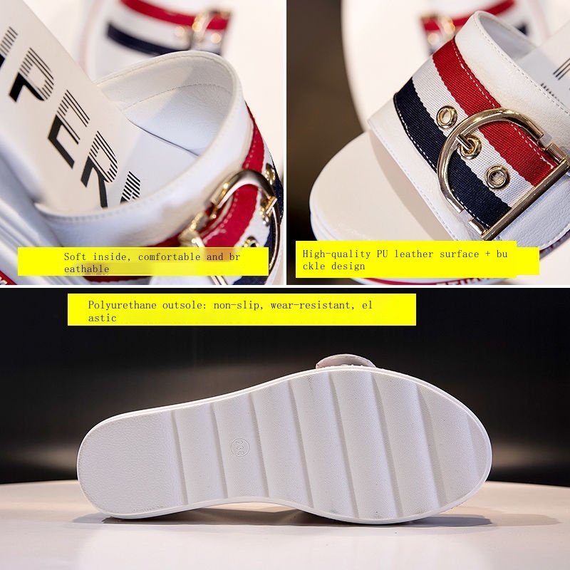 Dép Lười Đế Dày Tăng Chiều Cao 2022 Thời Trang Mùa Hè Cho Nữ sa