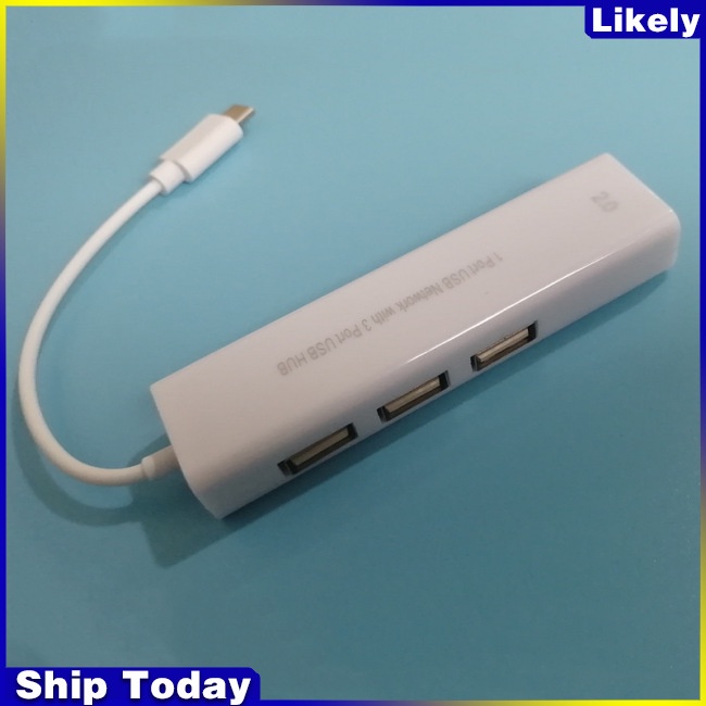 Hub Chuyển Đổi Usb Type-c Sang RJ45 100m Thẻ