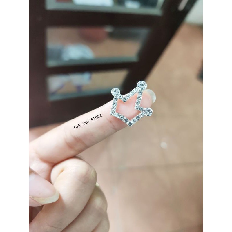 D33 - 10 Center đá vương miện làm phụ kiện handmade