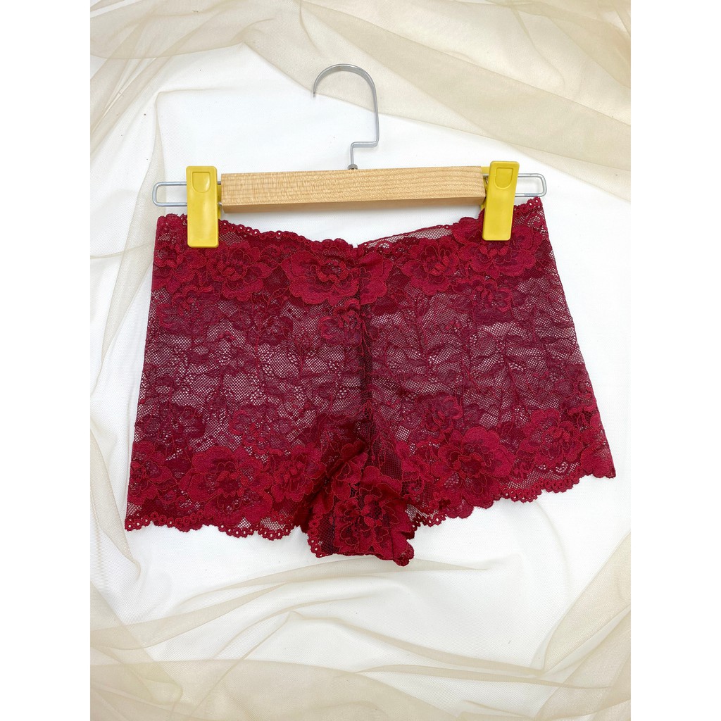 [CHE TÊN] Bộ đồ lót ren Bralette đùi màu đỏ hoạc tiết có mút mỏng, cực quyến rũ, hình thật shop tự chụp BRAHY 032 | BigBuy360 - bigbuy360.vn