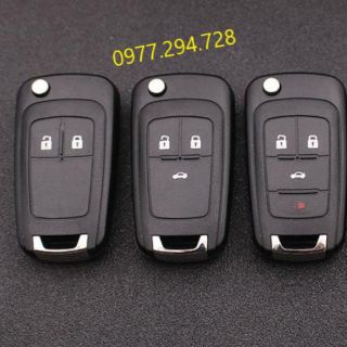 Vỏ chìa khóa ô tô Chevrolet loại 2 - 3 nút phím cao su mềm