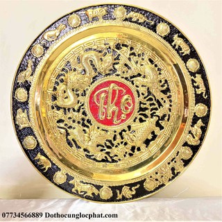Mâm Đồng Chữ Thọ 52cm