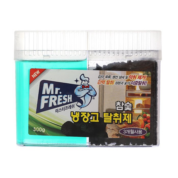 Gel khử khuẩn khử mùi tủ lạnh than hoạt tính Mr Fresh - Korea 300g (Nhập khẩu và phân phối bởi Hando)