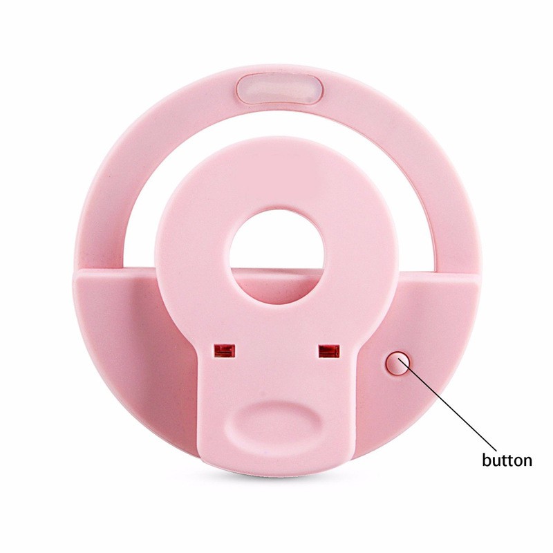 Đèn LED Kẹp Điện Thoại Hỗ Trợ Chụp Ảnh Selfie Cho Nữ