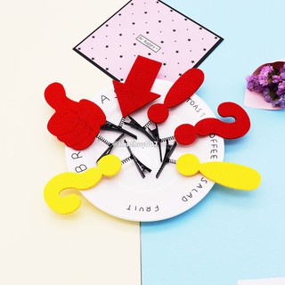 Kẹp tóc cặp mái lò xo ký hiệu siêu đáng yêu (giá lẻ 1 chiếc)