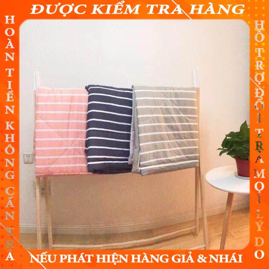 Chăn Mùa Hè, Chăn Muji Kẻ Sọc Cotton Xuất Nhật Kích Thước 2mx2m3 _ Giá Bán Sỉ Lẻ rthang