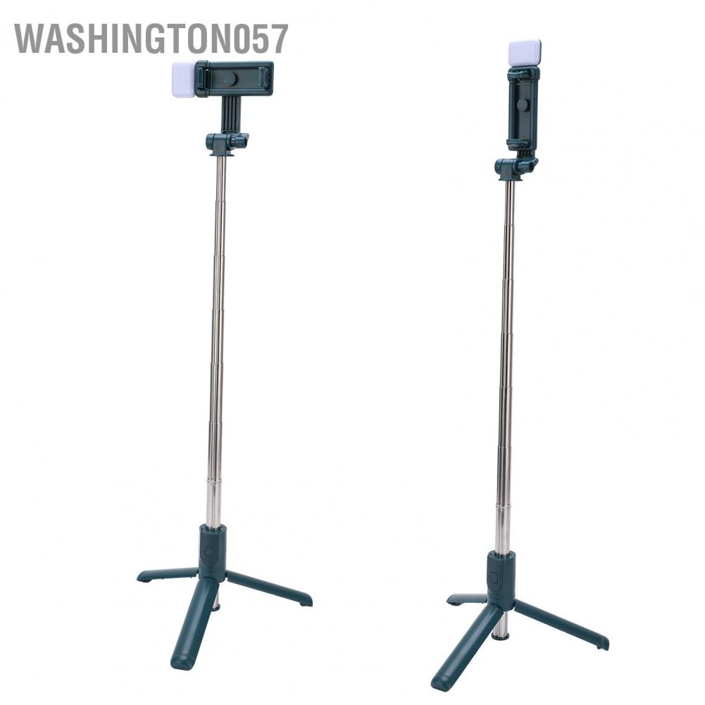Washington057 Extendable Selfie Stick Tripod with Bluetooth Remote Control for Smart Phone Vlog Shooting