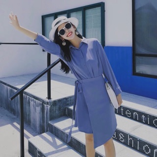 ĐẦM SƠMI VẠT ĐẮP CỘT DÂY