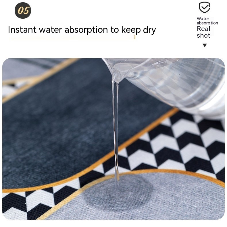 Thảm Chùi Chân Chống Trượt Thấm Hút Tốt In Họa Tiết Hoạt Hình Dễ Thương