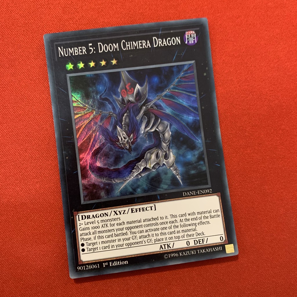 [EN][Thẻ Bài Yugioh Chính Hãng] Number 5: Doom Chimera Dragon