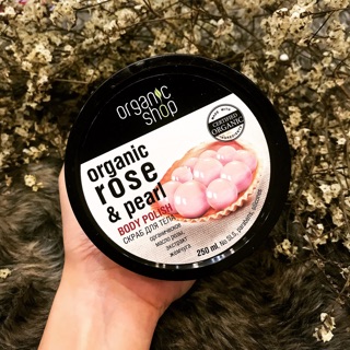 Tẩy Tế Bào Chết Toàn Thân Organic Shop Organic Rose & Pearl Body Polish (250ml)