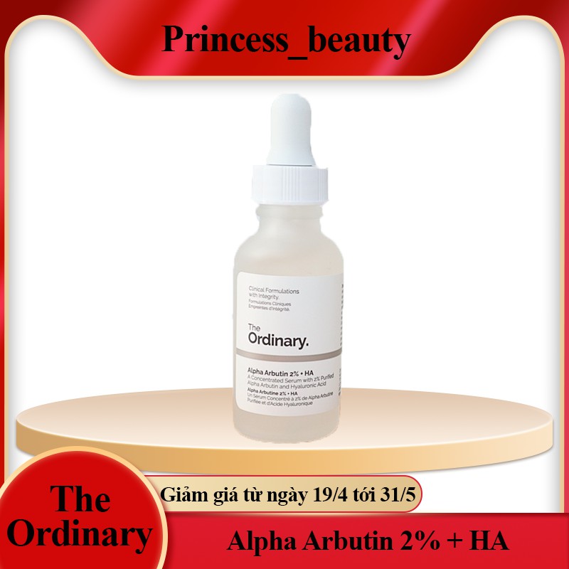 Serum dưỡng trắng The Ordinary Alpha Arbutin 2% + HA