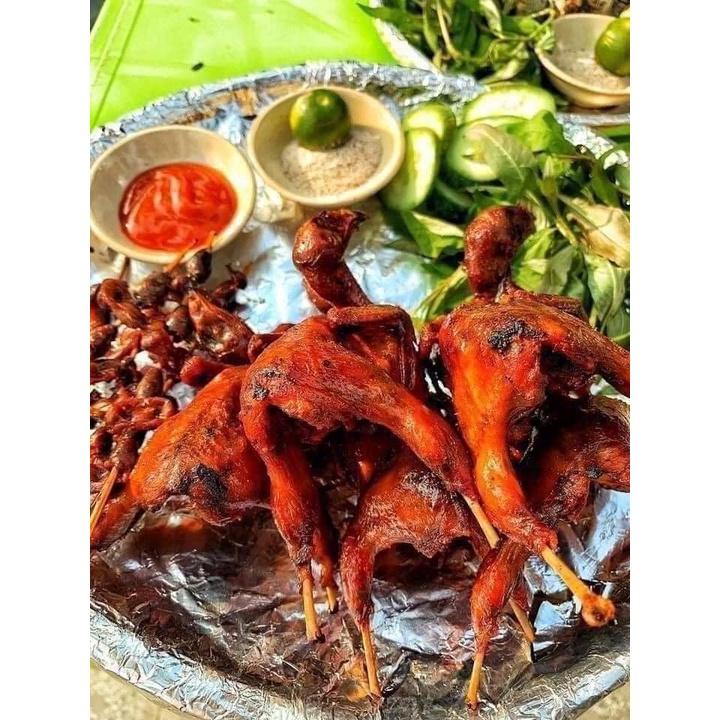 CHIM CÚT ƯỚP LÁ MẮC MẬT 1KHAY 10 CON