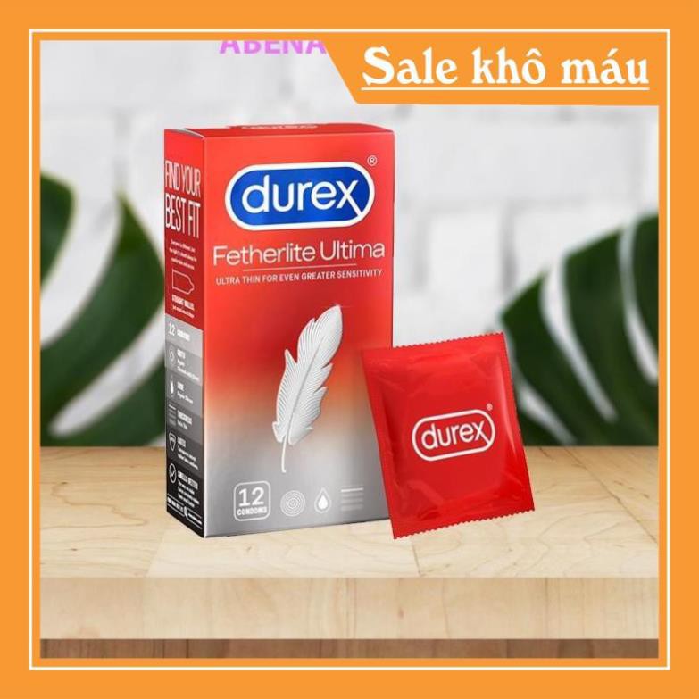 [Giá Tốt-Chính Hãng]Bao Cao Su Durex Fetherlite Siêu Mỏng - Hộp 12 Cái Love